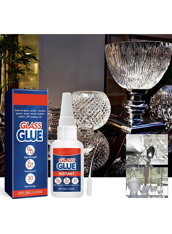 إيروريكس غراء زجاجي احترافي لإصلاح الترابط بين الزجاج والزجاج والزجاج والمواد الأخرى ذو لزوجة قوية للغاية وآمن وغير سام ومثالي لجميع الأسطح الزجاجية غراء زجاجي غراء فائق - Image 2