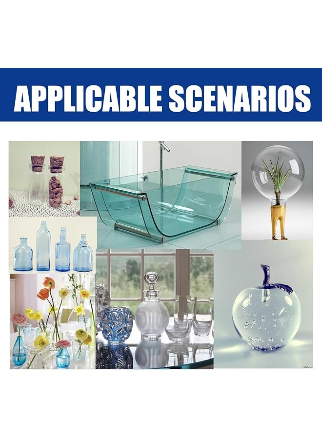 إيروريكس غراء زجاجي احترافي لإصلاح الترابط بين الزجاج والزجاج والزجاج والمواد الأخرى ذو لزوجة قوية للغاية وآمن وغير سام ومثالي لجميع الأسطح الزجاجية غراء زجاجي غراء فائق - Image 4