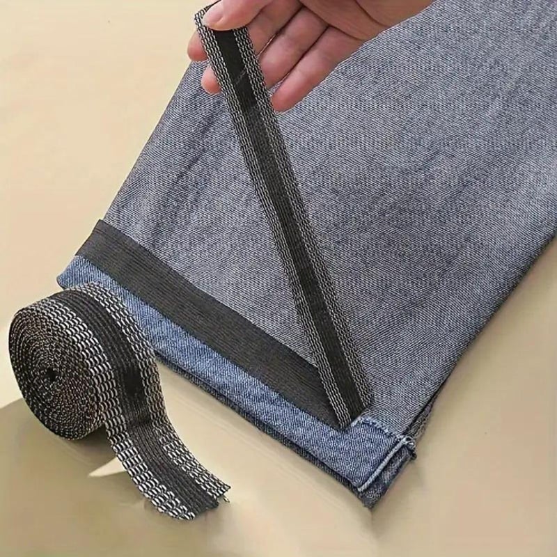 Yeipis YEIPIS Hem Tape for Pants Jeans Saree 5mtr25mm IronOn Instant Hem Tape Trousers Patch Hem Tape No Cutting Modify Pant Adhesive Patches Fusible Clothing Accessories for Repairing Jeans Trousers  - Image 5