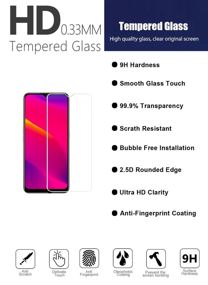 Super 2 Pieces  Tempered Glass Screen Protector Clear Designed For Oppo A11 Full Screen Coverage And Bubble Free - Image 5