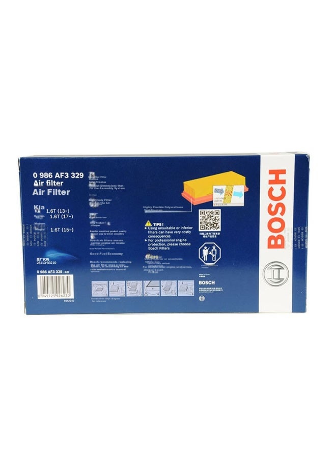 Bosch Automotive Air Filter Element, Air Cleaner, Air Filter 3329, Compatible With Hyundai Mistra, Kia K4, Kia Cerato And Others - Image 4