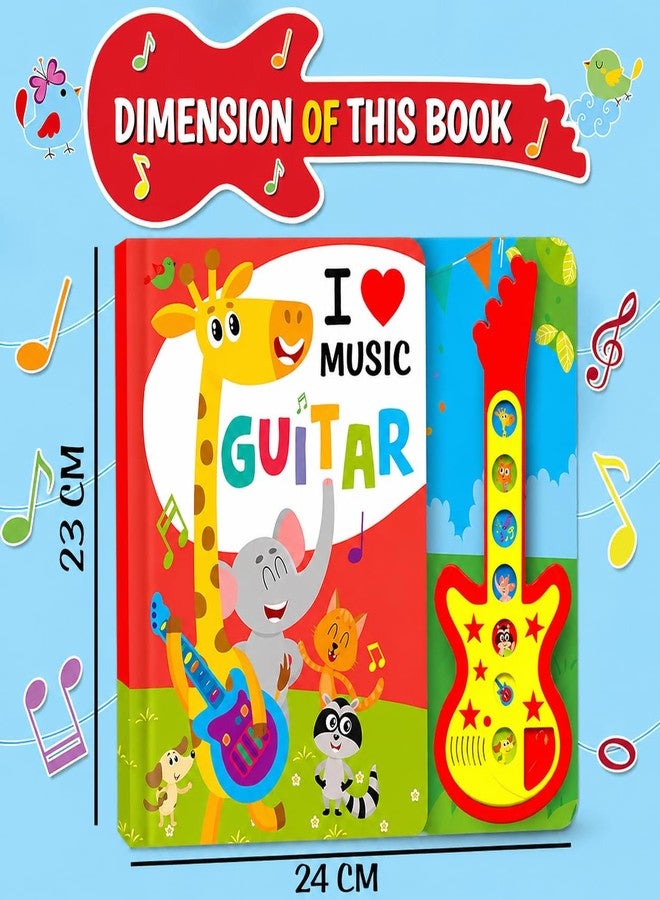 Braintastic I Love Music Guitar Sound Book for Kids - Interactive Musical Learning Toy with Guitar Buttons | Educational Sound Book for Toddlers & Preschool Children - Image 5
