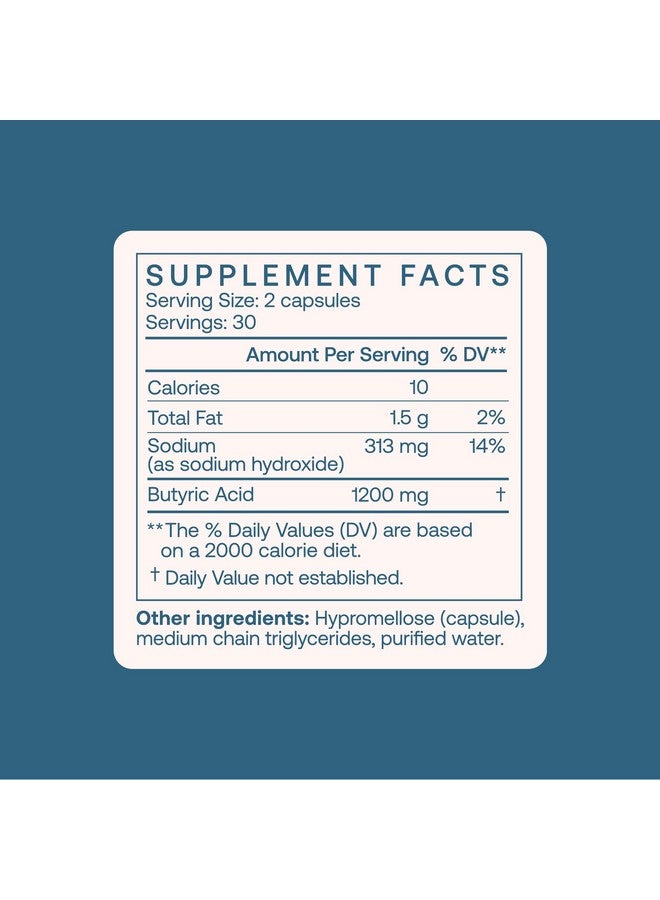 بودي بايو مكمل بودي بيو بيوتيرات - بوستبيوتيك لصحة ميكروبيوم الأمعاء، ودعم الهضم والتنظيم - حمض الزبديك مع الصوديوم - 60 كبسولة - Image 4