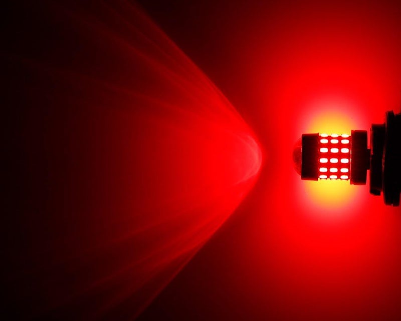 AUTOGINE 4 X Super Bright 9-30V 1156 LED Bulbs for Tail Lights and Brake Lights, Brilliant Red - Image 2