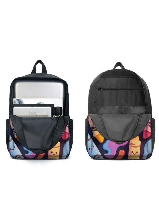 [Super new special offer] Cartoon theme bag three-piece set | double-shoulder + hand-held + storage pen bag | gift self-use good-looking - 141  - Image 4