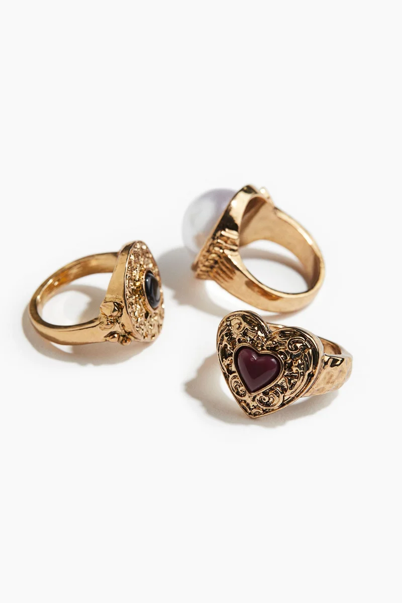 H&M 3-pack rings