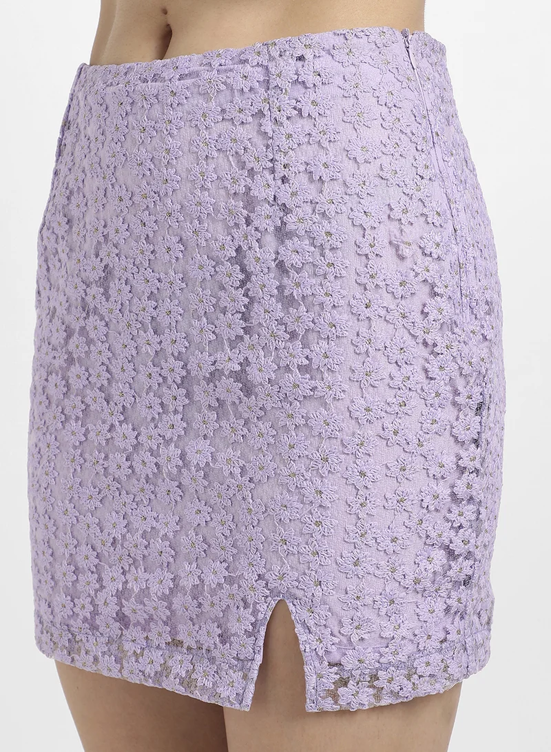 PINACOLADA Women's Lavender Micro Flower Co-Ord Set
