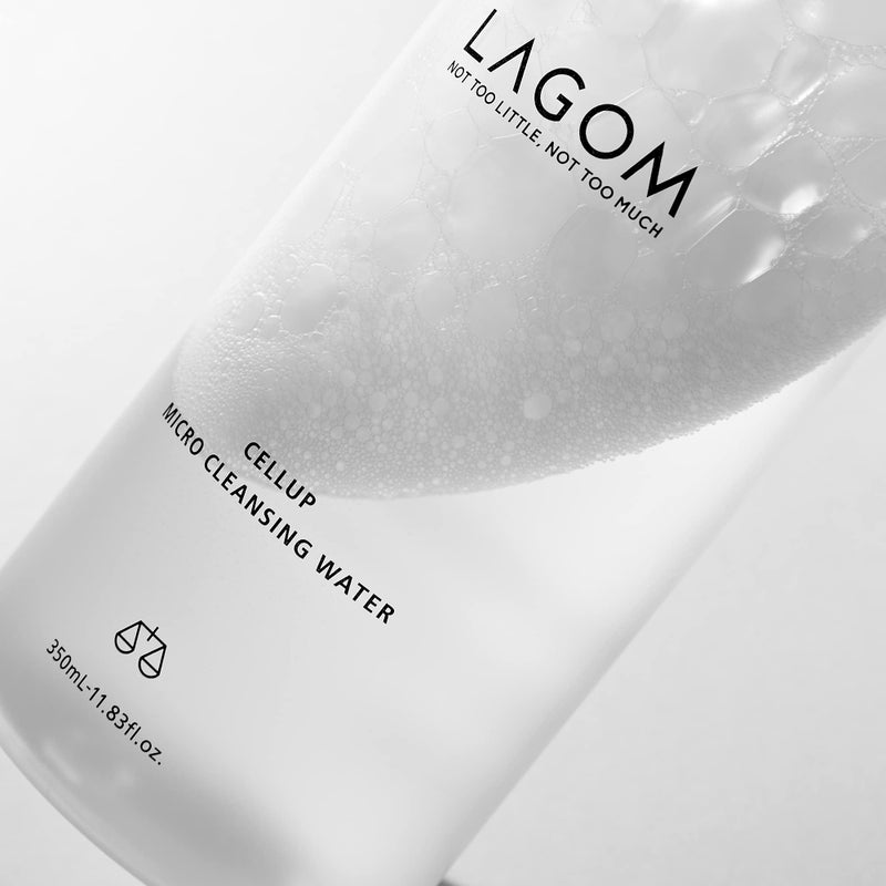 LAGOM Cellup Micro Cleansing Water, Natural Micellar, Moisturizing Face Wash, Facial Cleanser for All Skin Type 11.83 Fl Oz - Image 5