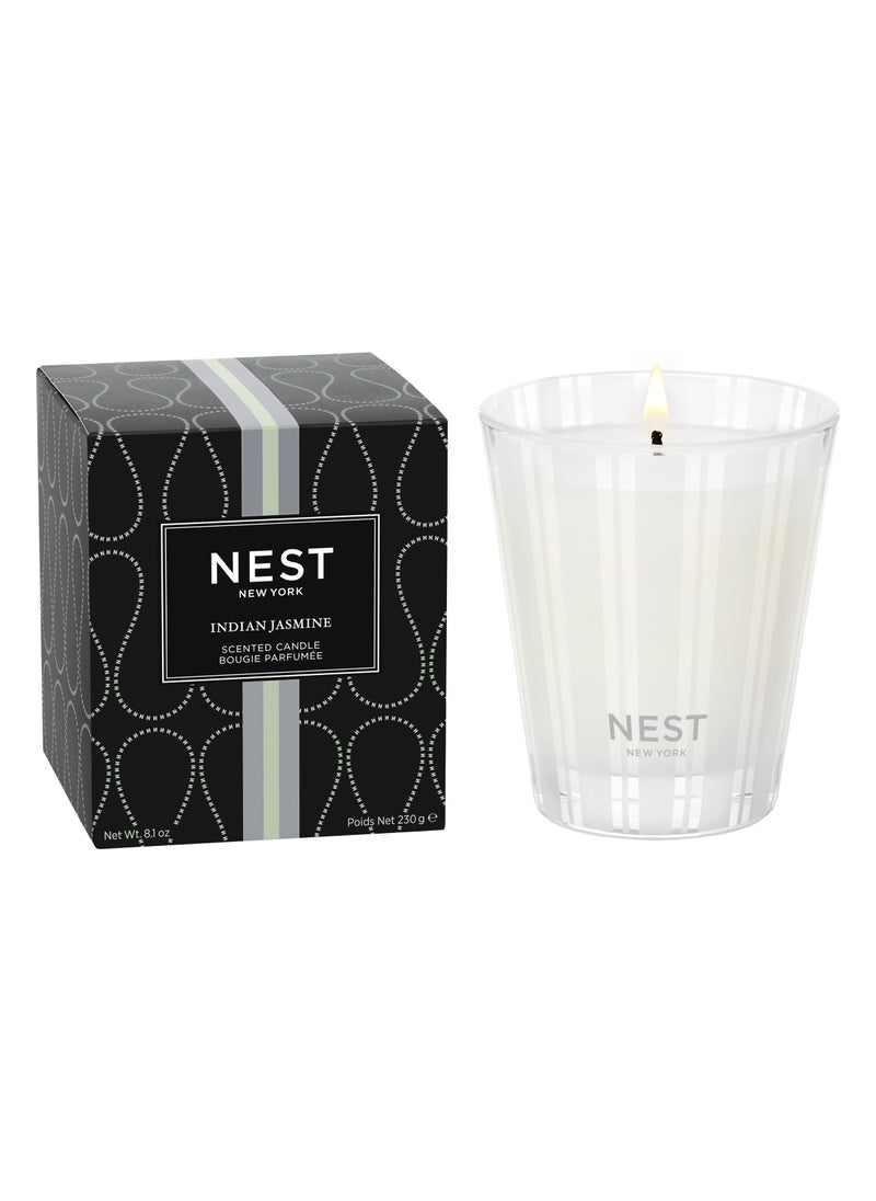 NEST FRAGRANCES NEST New York Scented Classic Candle  Indian Jasmine - 8.1 oz - Up to 60-Hour Burn Time - Reusable Glass Vessel  - Image 1