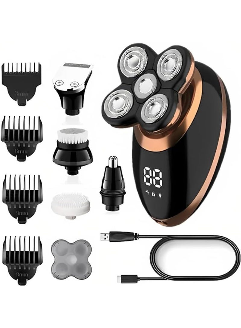 VGR Professional Men’s Electric Shaver with Precision Blades, Wet & Dry Shaving Support and USB Rechargeable Cordless Design for Smooth Everyday Grooming Rechargeable Men’s Shaver with IPX5 Waterproof Body, LED Display & Long-Lasting Battery for Comfortable Close Shaving at Home or Travel black - Image 1