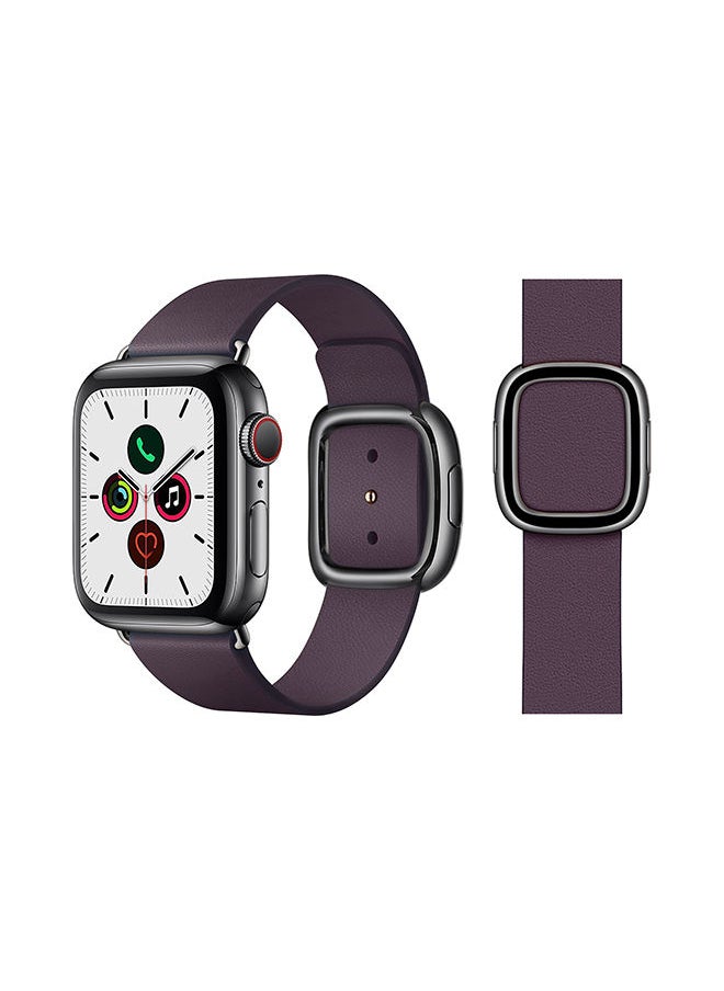 NIBEMINENT - Stylish Band For Apple Watch Series 5/4/3/2/1 Aubergine - Image 1