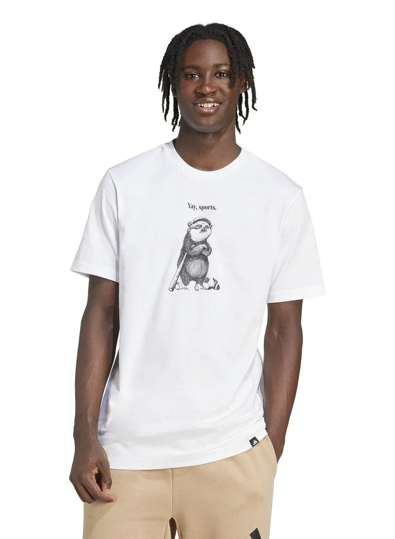 Adidas Yay Sports Character Graphic T-Shirt