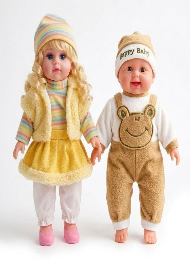 ABSTER ids Musical Talking Doll Combo Set | Soft Plush Baby Dolls with Touch Sound Sensor | Interactive Talking Toy for Boys & Girls | Birthday Gift (Random Color & Design) - Image 2