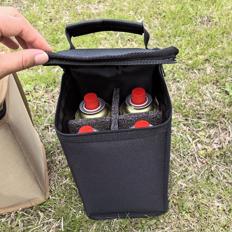 Camping Gas Tanks Storage Bag Portable Fuel Cylinder Protective Case Camp Light Carrying Bag Anti-Collision for Outdoor Cooking Camping Picnic - Image 4