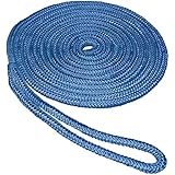 SeaSense Double Braid Nylon Dockline, 1/2-Inch X 20-Foot, Blue (50013081) - Image 1