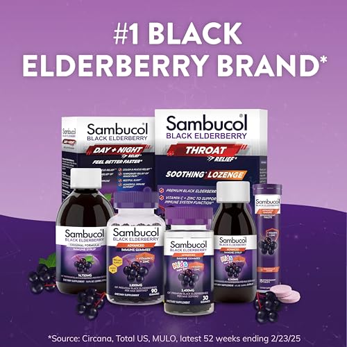 Sambucol Black Elderberry Syrup for Kids - Elderberry Extract Kids, Kids Elderberry Syrup, Black Elderberry for Kids, Kids Immune Support - 7.8 Fl Oz - Image 4