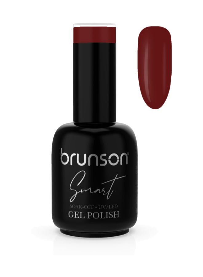 brunson Smart Gel Polish 15ml – Glossy Shine Finish, Long-Lasting UV Soak Off Gel Nail Paint, Chip-Resistant, Salon Quality for Nail Art, French Manicure & Pedicure Extensions - Image 1