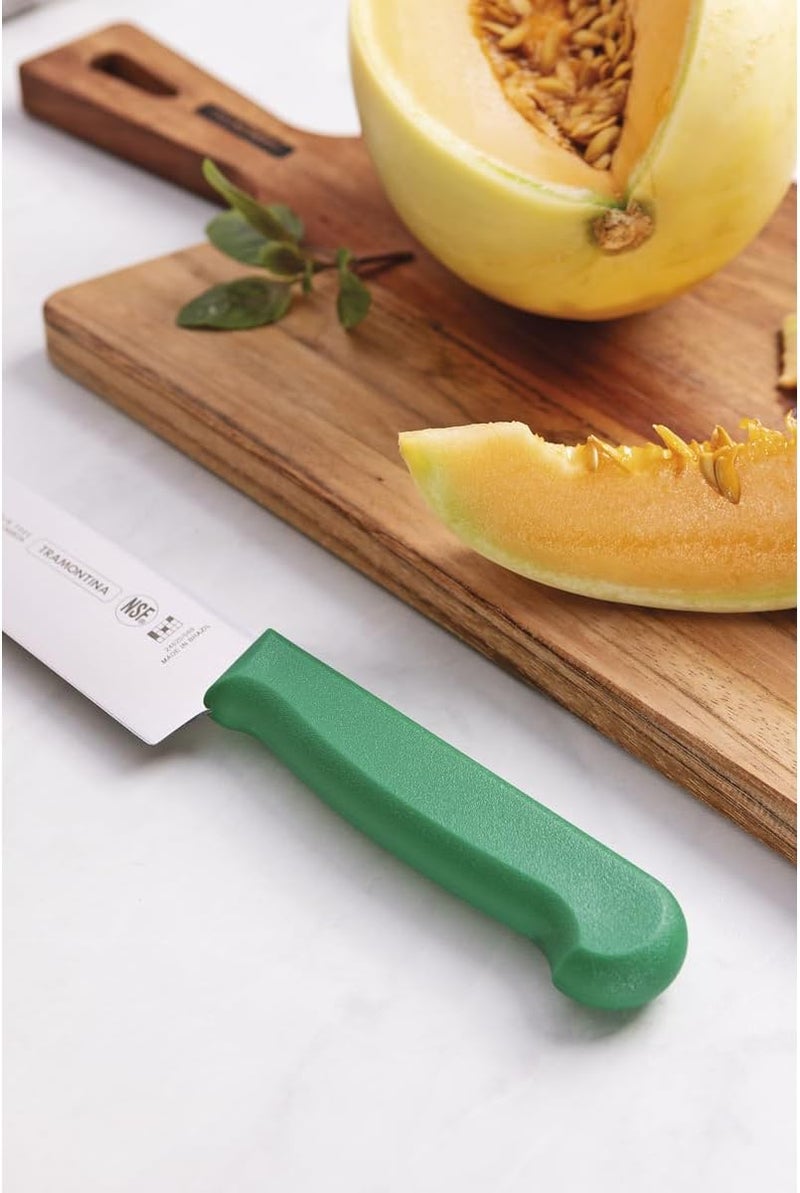 TRAMONTINA Professional 8-Inch Meat Knife with Stainless Steel Blade and Green Handle - Image 4