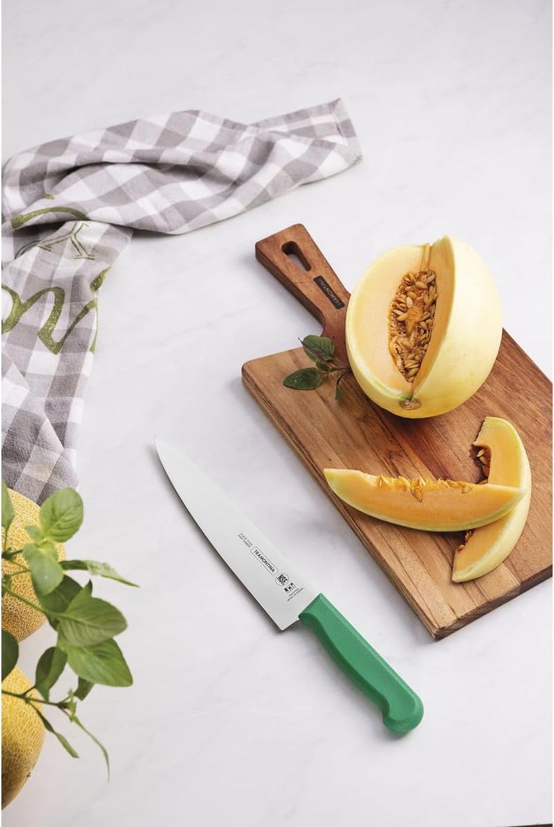 TRAMONTINA Professional 8-Inch Meat Knife with Stainless Steel Blade and Green Handle - Image 3