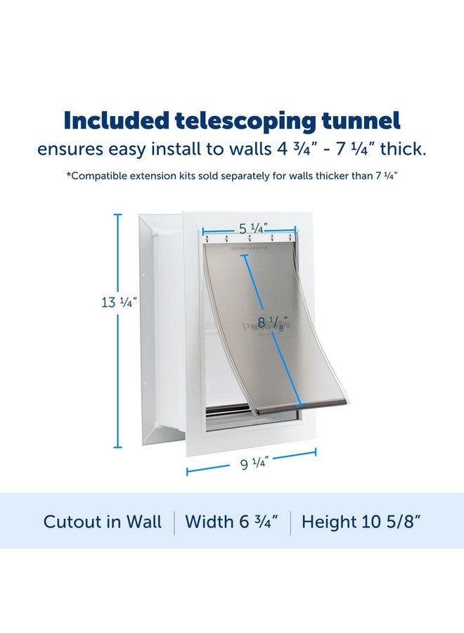 PetSafe PetSafe Never Rust Wall Entry Pet Door - Telescoping Frame - Insulates Better Than Metal Doors, Energy Efficient Cat & Dog Door - Interior & Exterior Walls, Weatherproof, Easy to Install & Clean - S - Image 4