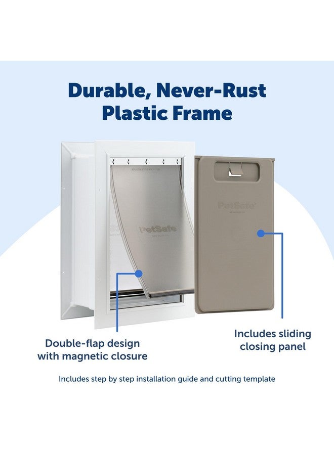 PetSafe PetSafe Never Rust Wall Entry Pet Door - Telescoping Frame - Insulates Better Than Metal Doors, Energy Efficient Cat & Dog Door - Interior & Exterior Walls, Weatherproof, Easy to Install & Clean - S - Image 3