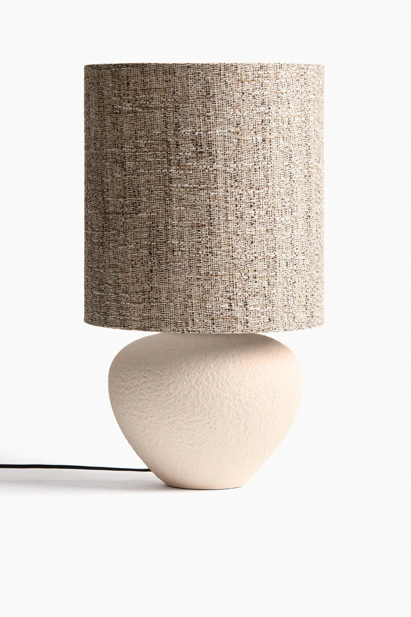 اتش اند ام غطاء مصباح أسطواني مخملي