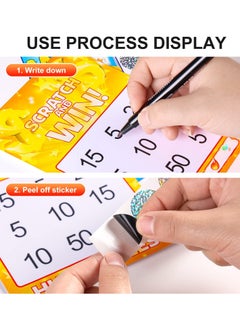 Y&D 2 Rolls Scratch Offs Sticker Round Silver Hologram Holographic Glitter Labels DIY Make Your Own Lottery Ticket Games, 1 x Inch Circle (300Pcs/ Roll)  - Image 3