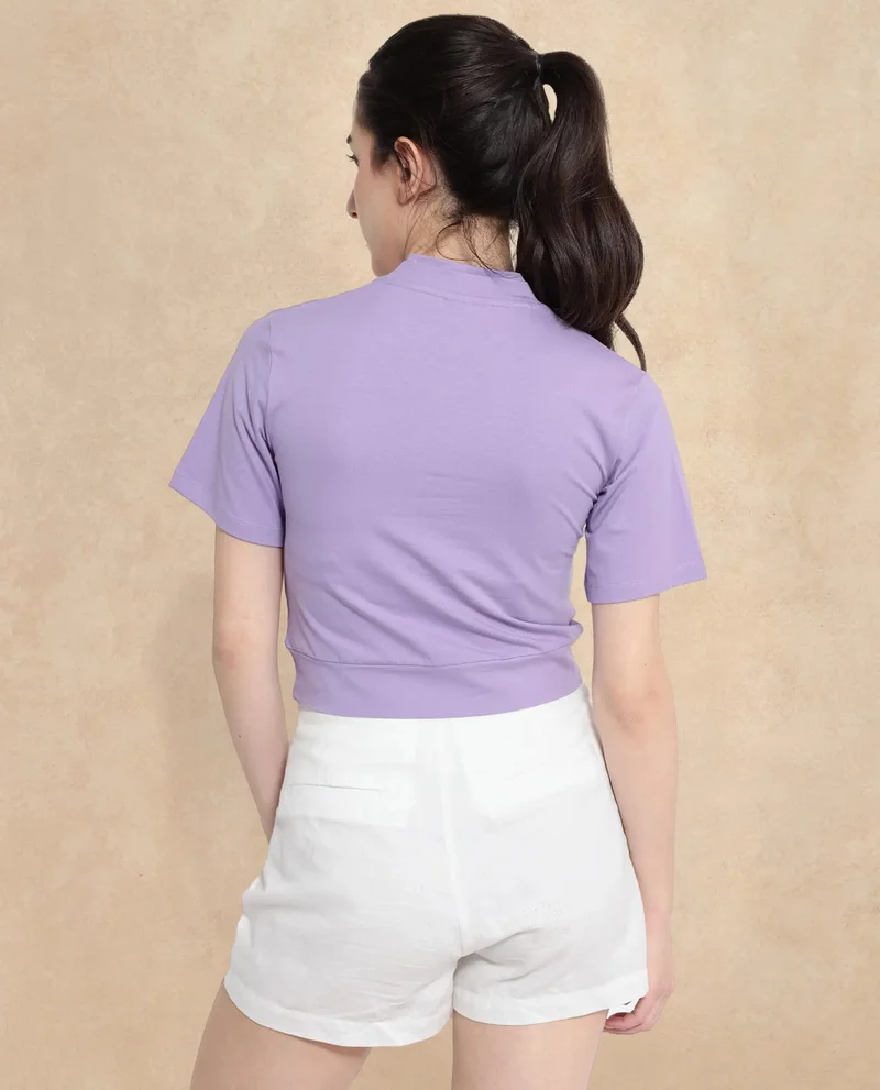 Rareism Women's Plain V-Neck Knit Top