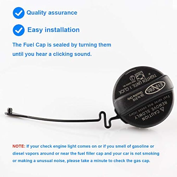 rayihni Allmotorparts Gas Cap Fuel Tank Cap Assembly Replaces 7730006040 7730006040 Compatible with Toyota  4Runner Avalon Camry Corolla Highlander Matrix RAV4 Tacoma ES350 GS350 GS460 and More - Image 3