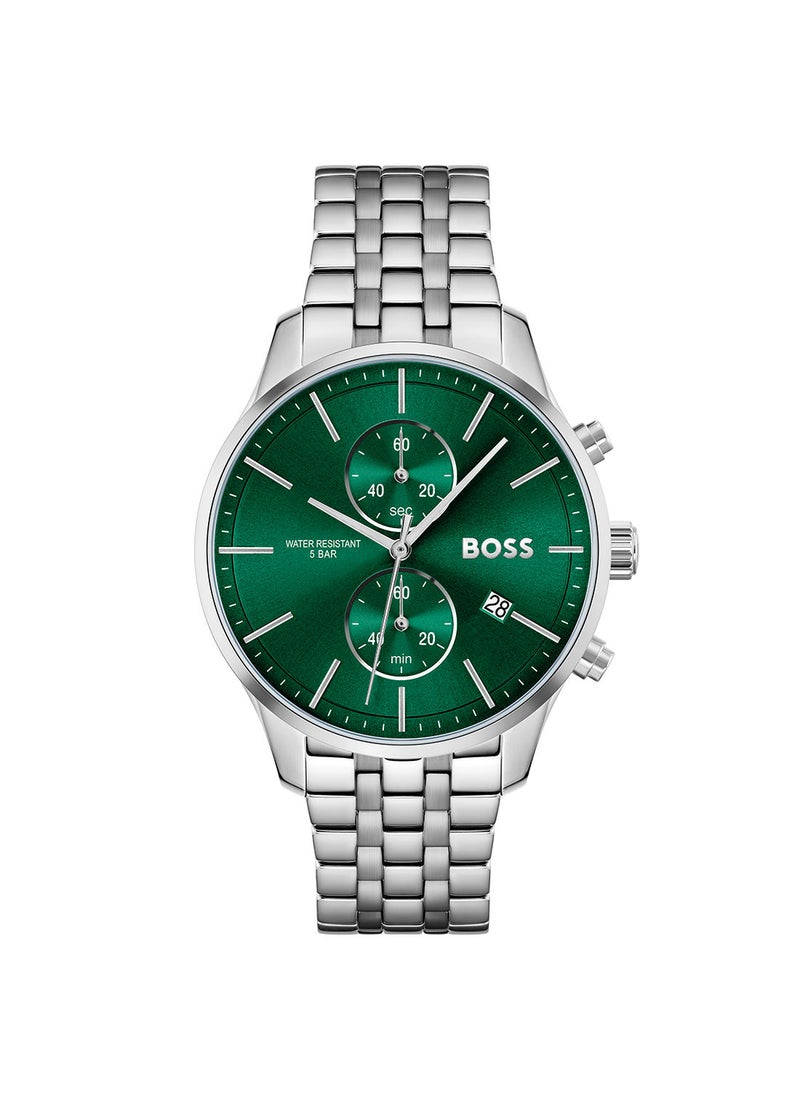 HUGO BOSS Men's Stainless Steel Chronograph Wrist Watch 1513975  - Image 1