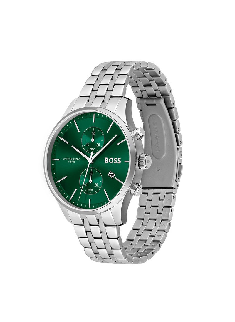 HUGO BOSS Men's Stainless Steel Chronograph Wrist Watch 1513975  - Image 3
