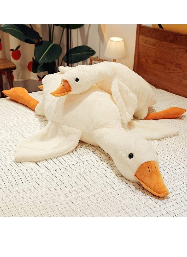 Raxoom Extra Large Size Goose Stuffed Animal 130cm 160cm and 190cm Plush Doll Toy, Cute Duck Plush Cushion Soft Huge Plushies Pillow - Gift for Kids and Friends (Duck 160cm)  - Image 3