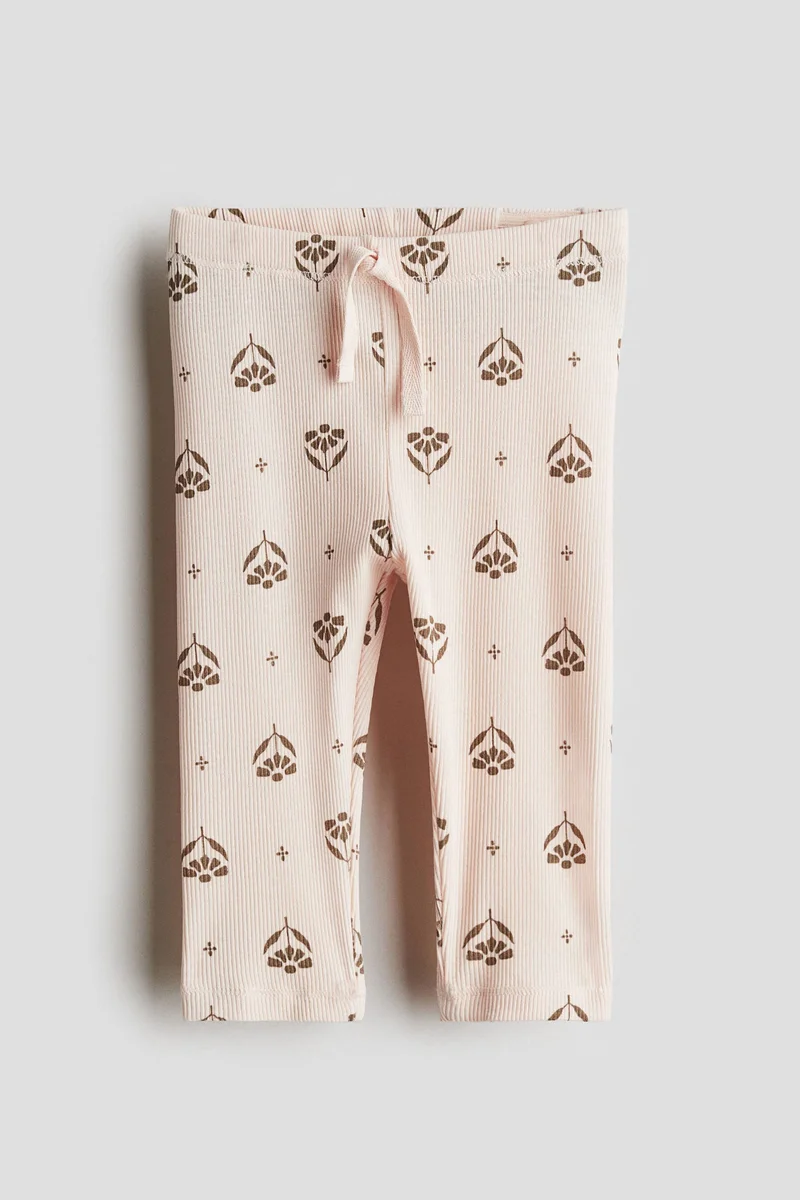 H&M Ribbed cotton leggings