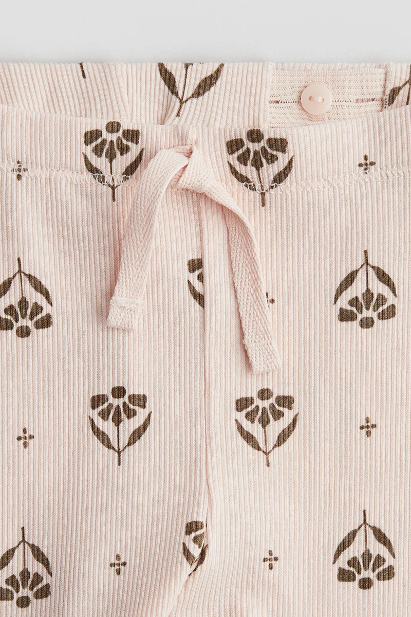 H&M Ribbed cotton leggings