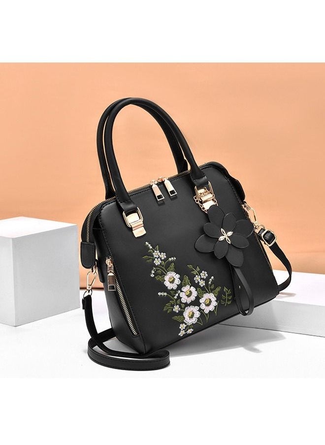 DUNISO Womens Elegant Embroidery Purses and Handbags Shoulder Bag Ladies Designer Satchel Messenger Tote Bag Crossbody Bag for Ladies  - Image 5