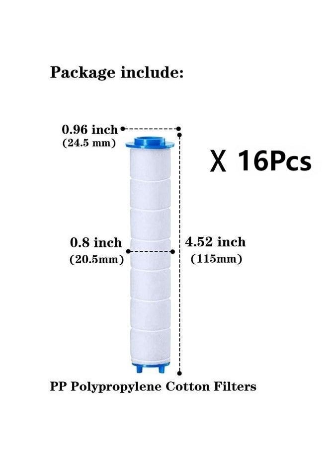In Air - Set of 16 PP Cotton Filter, High Pressure Handheld Shower Head PP-Cotton Filter Cartridge (for Replacement) - Image 1