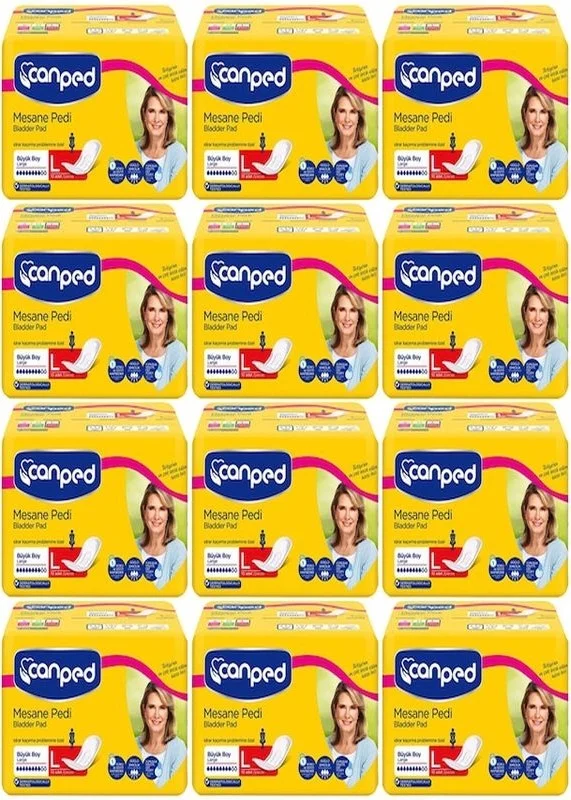 CANPED Bladder Pad Dense Large (L) 120 Pieces (12 Packs of 10)