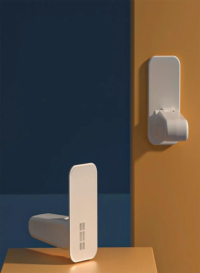 KRESHU Baby Safety Self Adhesive Door Lock Easy Installation Child Hand Proof Handle Lock ABS Plastic Door Stopper No Drilling with Minimalist Design for Children Lock Cupboard Drawers (White, 1-Pcs) - Image 2