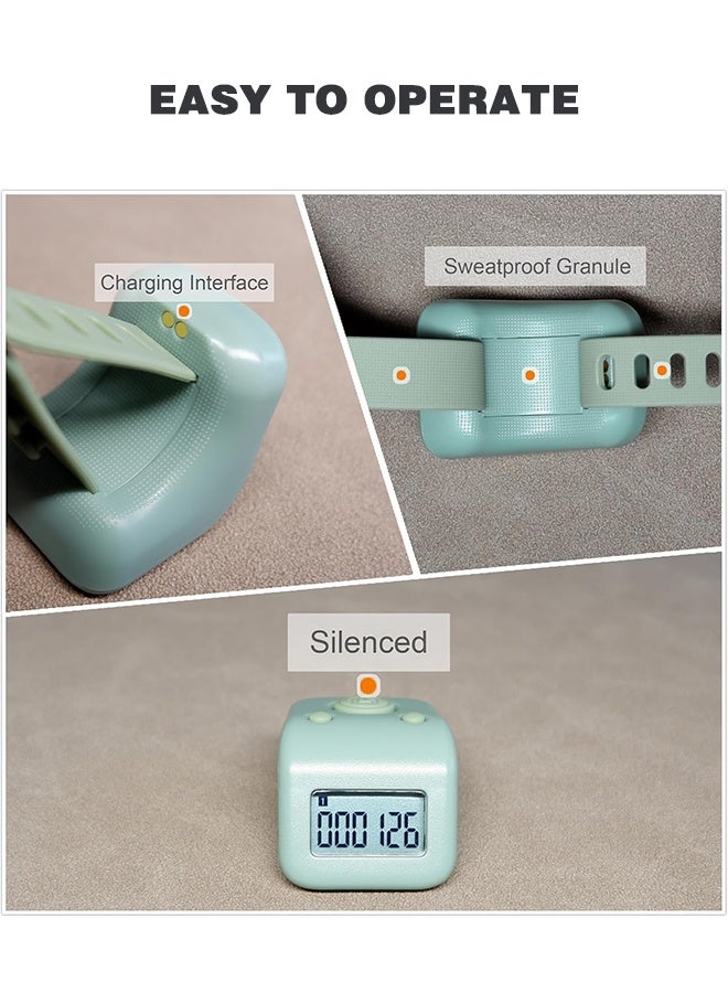 Rechargeable Finger Counter, IPX8 Waterproof Lap Counter, Silent 6 Channels Digital Tasbih Tally Clicker with LED for Prayer Swimming Knitting Gift - Image 4