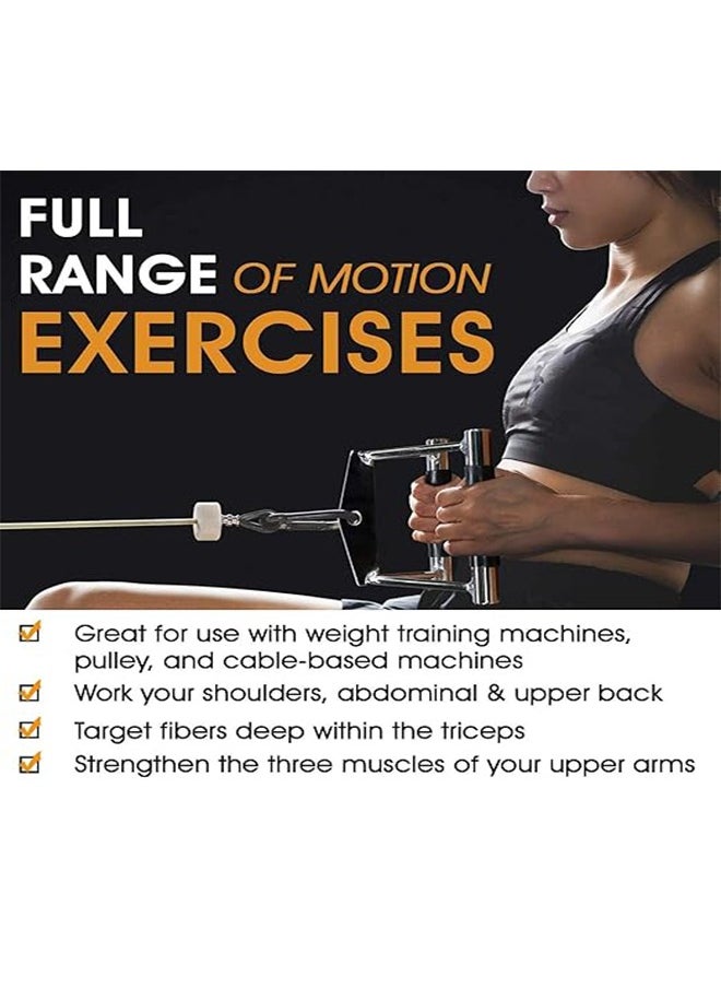 TodyJeyHo Double D Row Handle Cable Attachment,Cable Attachment with Non Slip Handle,Lat Pull Down Attachment for Weight Workout,Exercise Cable Attachment for Gym  - Image 4