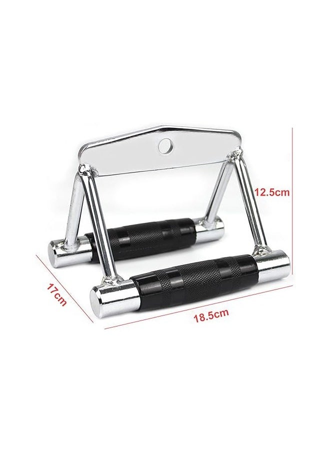 Double D Row Handle Cable Attachment,Cable Attachment with Non Slip Handle,Lat Pull Down Attachment for Weight Workout,Exercise Cable Attachment for Gym