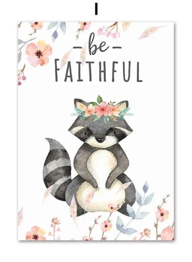Deer Fox Squirrel Owl Rabbit Hedgehog Art Canvas Painting Animal Poster And Prints Wall Pictures Kids Room Decor - Image 1