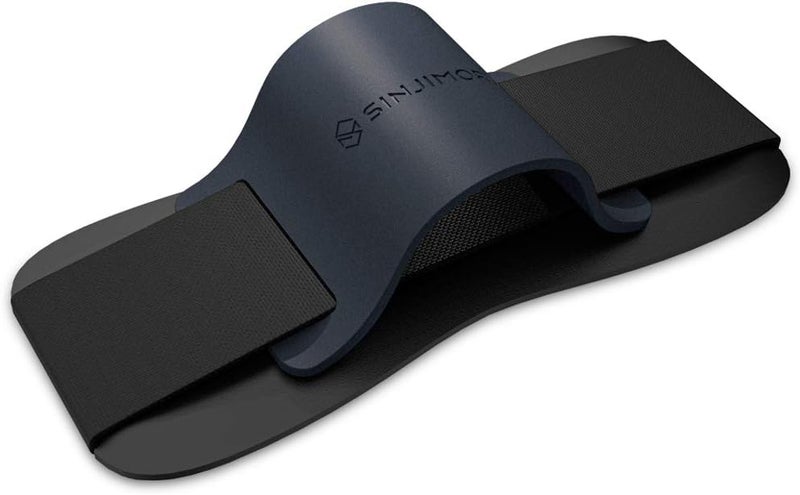 Sinjimoru Phone Grip with Silicone Band – Comfortable One-Hand Holder & Kickstand for Smartphones, Tablets, and eReaders for iPhone, Android, and Kindle Sinji Grip Silicone Midnight Blue - Image 2