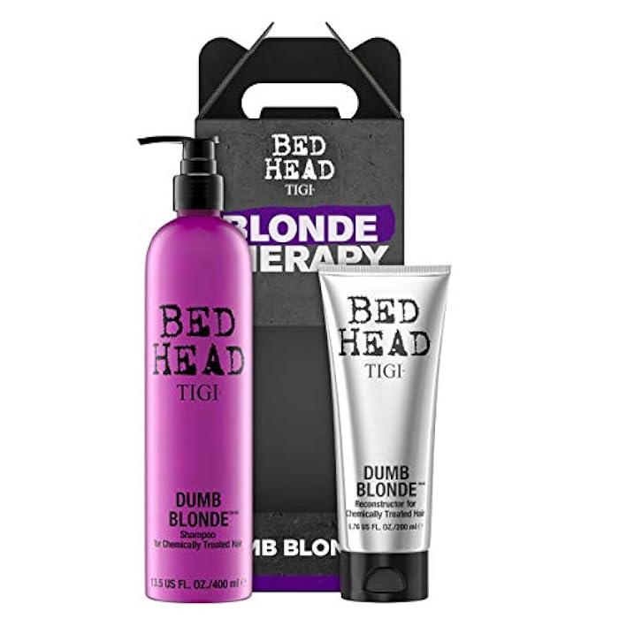 Bed Head by Tigi Dumb Blonde Shampoo and Conditioner for Blonde Hair Pack of 2 - Image 1