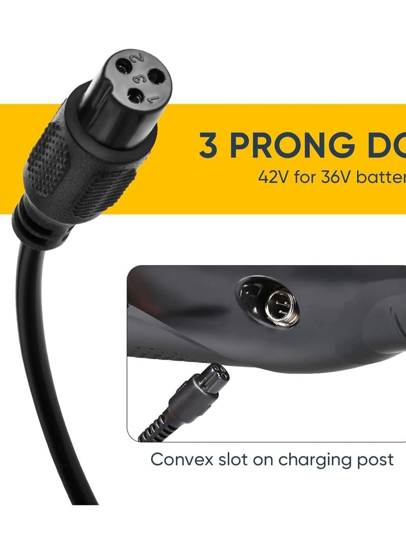 Scooter Charger, E Scooter Charger, 42V 2A, Hoverboard Charging Cable, Hoverboard, Lithium Battery, Electric Scooter, Charging Cable for Hoverboar  - Image 2