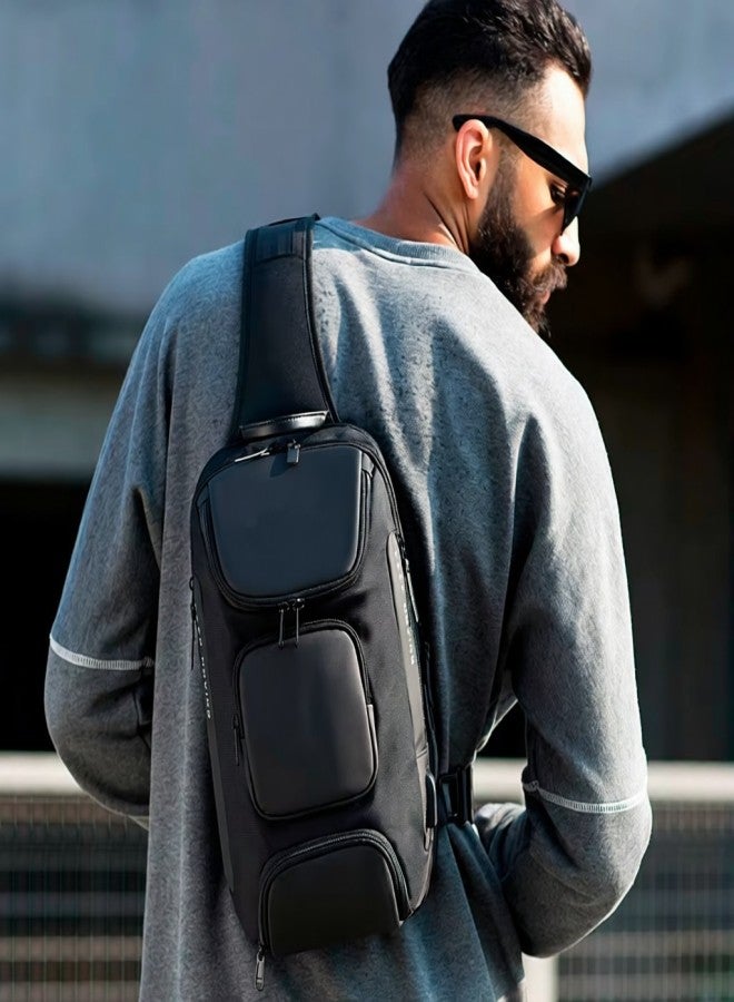 بانجي حقيبة كتف عصرية رخيصة بالجملة، حقيبة كتف رجالية كروسبودي، حقيبة كتف رجالية - Image 5