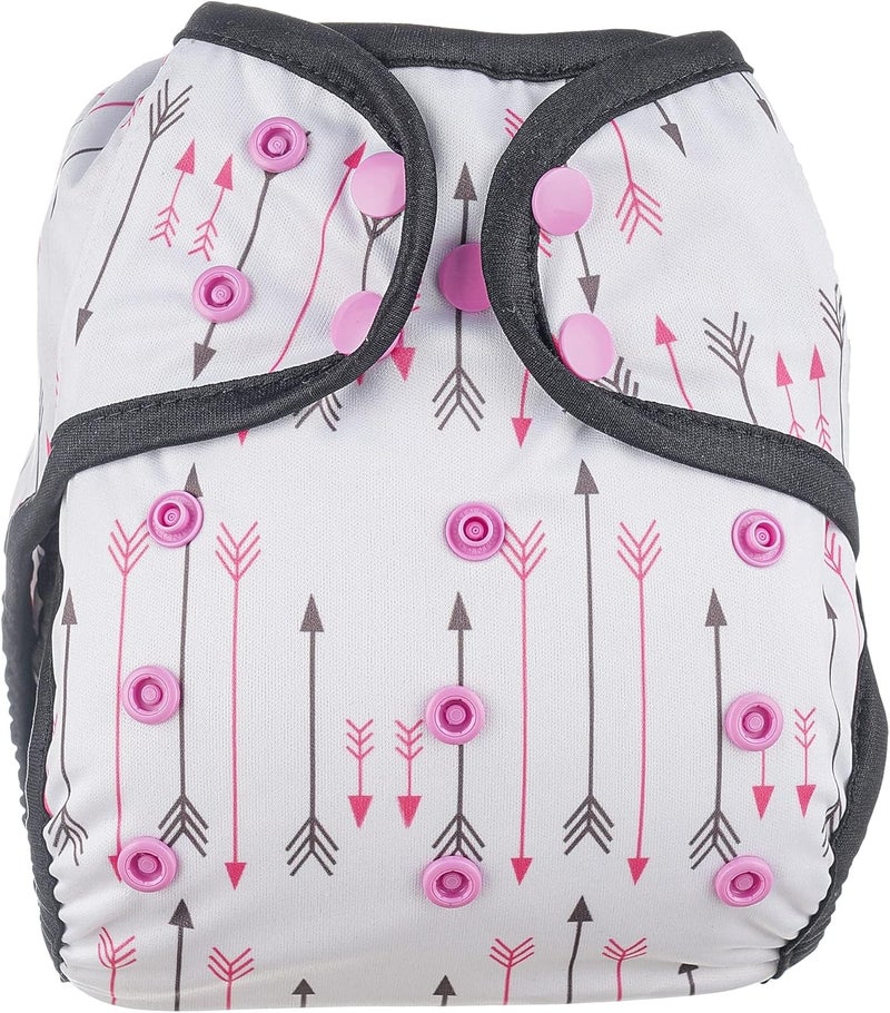 OsoCozy One Size Cloth Diaper Covers - Adjustable Snap Fit & Double Leg Gussets for Baby Boys & Girls from 8-35 Pounds. Use with Prefold, Flat or Fitted Cloth Diapers or Snap-in Inserts. - Image 1