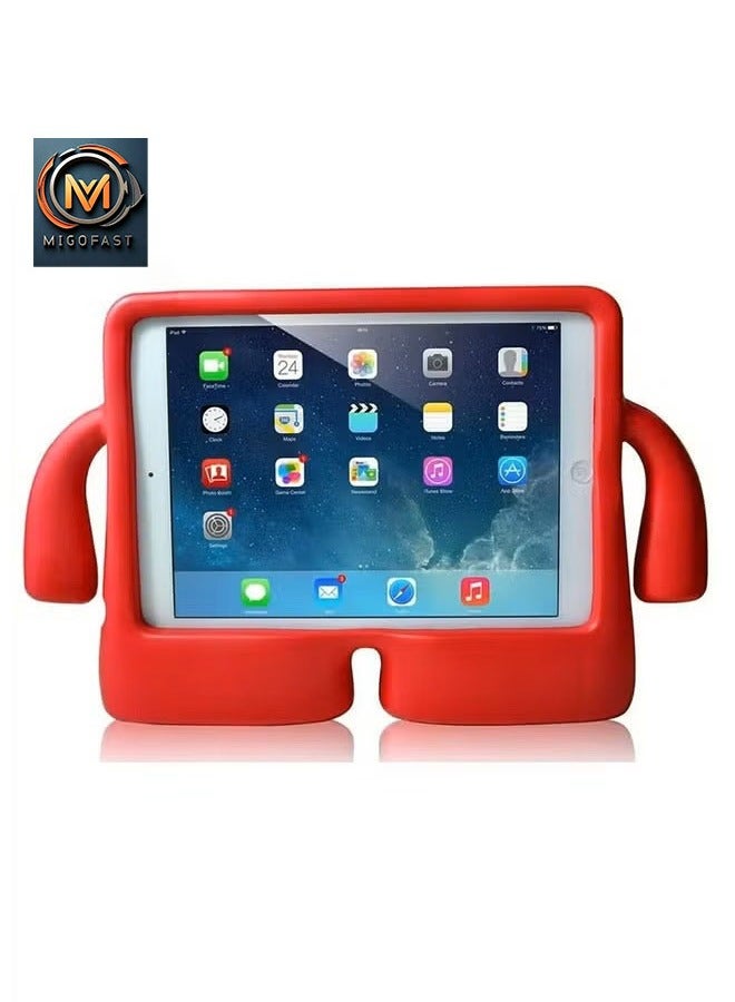 Kids Case for iPad Pro 11 Inch M4 2024, iPad Air 11 Inch M2 2024 Rugged Shockproof EVA Foam Cover with Handle Stand, Drop-Proof Lightweight Case for Boys Girls, Compatible with iPad Pro 11 Inch M4 2024, iPad Air 11 Inch M2 2024 Cse Red