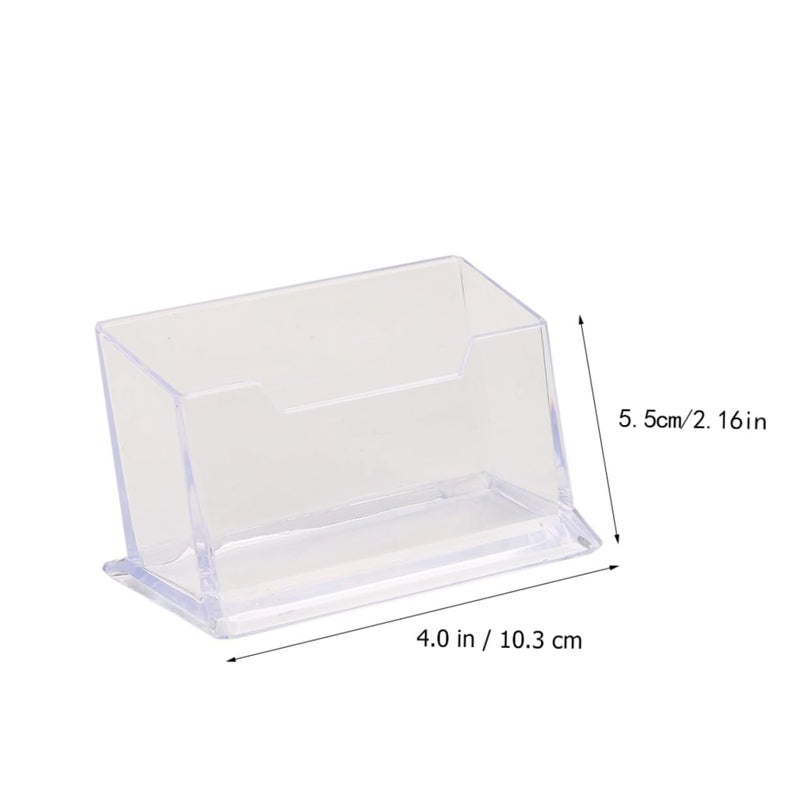 Acrylic Business Card Holder Set Of 8 Pieces Desk Display Stand Office Organizer - Image 3