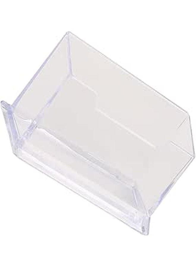 Acrylic Business Card Holder Set Of 8 Pieces Desk Display Stand Office Organizer - Image 1